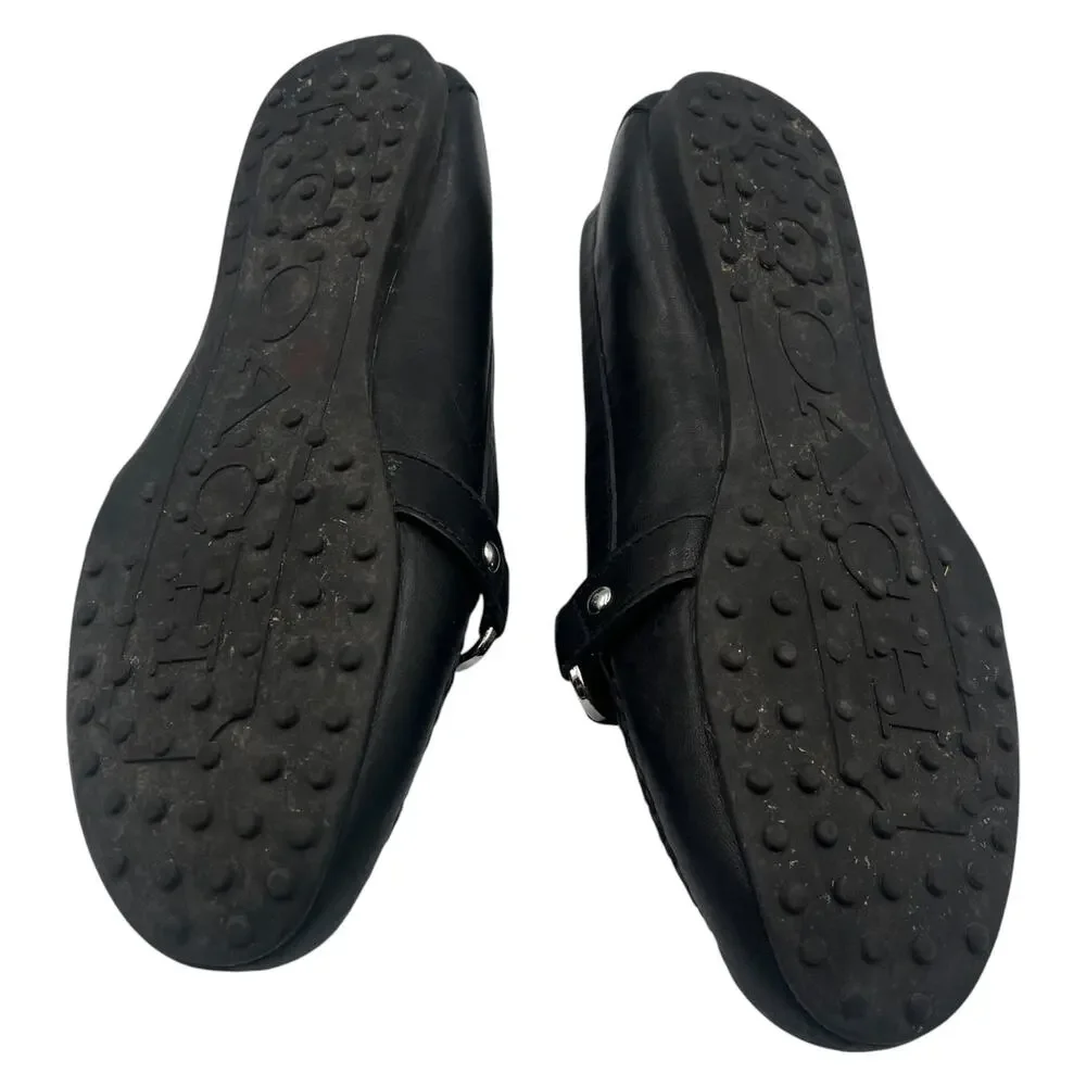 Coach Felisha Leather Flats Loafers Black Size 7.5B